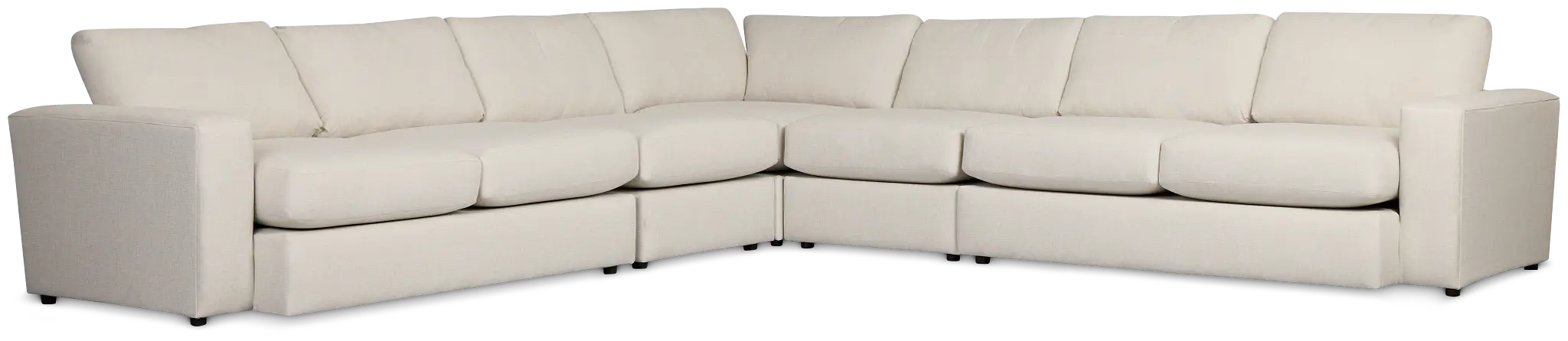 Brantley Light Beige Fabric Large Two-arm Sectional Brantley Light Beige Fabric Large Two-arm Sectional