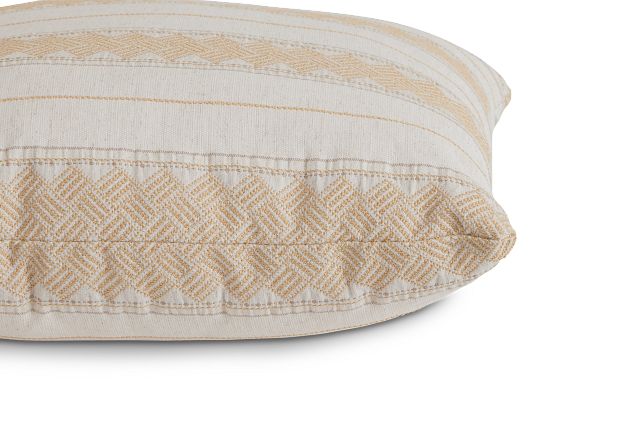 Hermione Gold 20" Accent Pillow