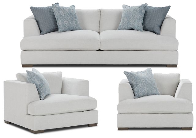 Giselle Light Beige Fabric Living Room