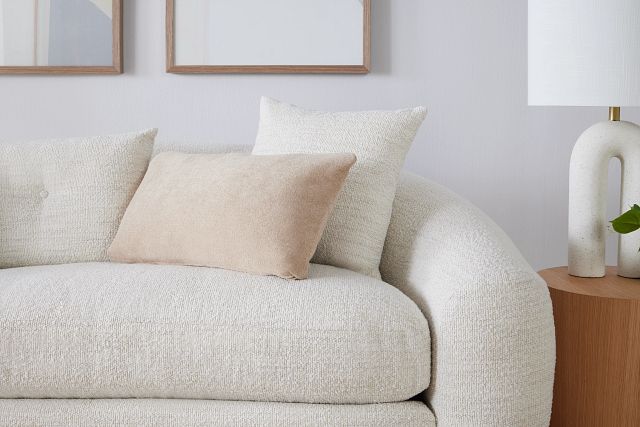 Kaya White Fabric Sofa