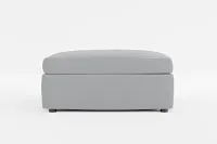 Destin Revenue Gray Fabric Cocktail Ottoman