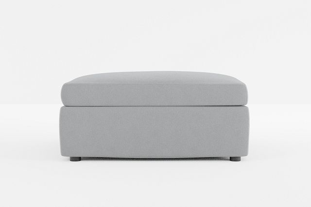 Destin Revenue Gray Fabric Cocktail Ottoman