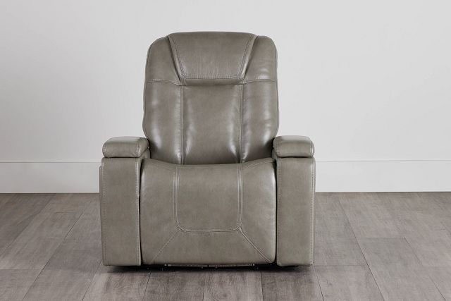 Meta Gray Micro Power Recliner