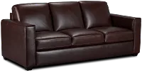 Lane Medium Brown Lthr/vinyl Sofa