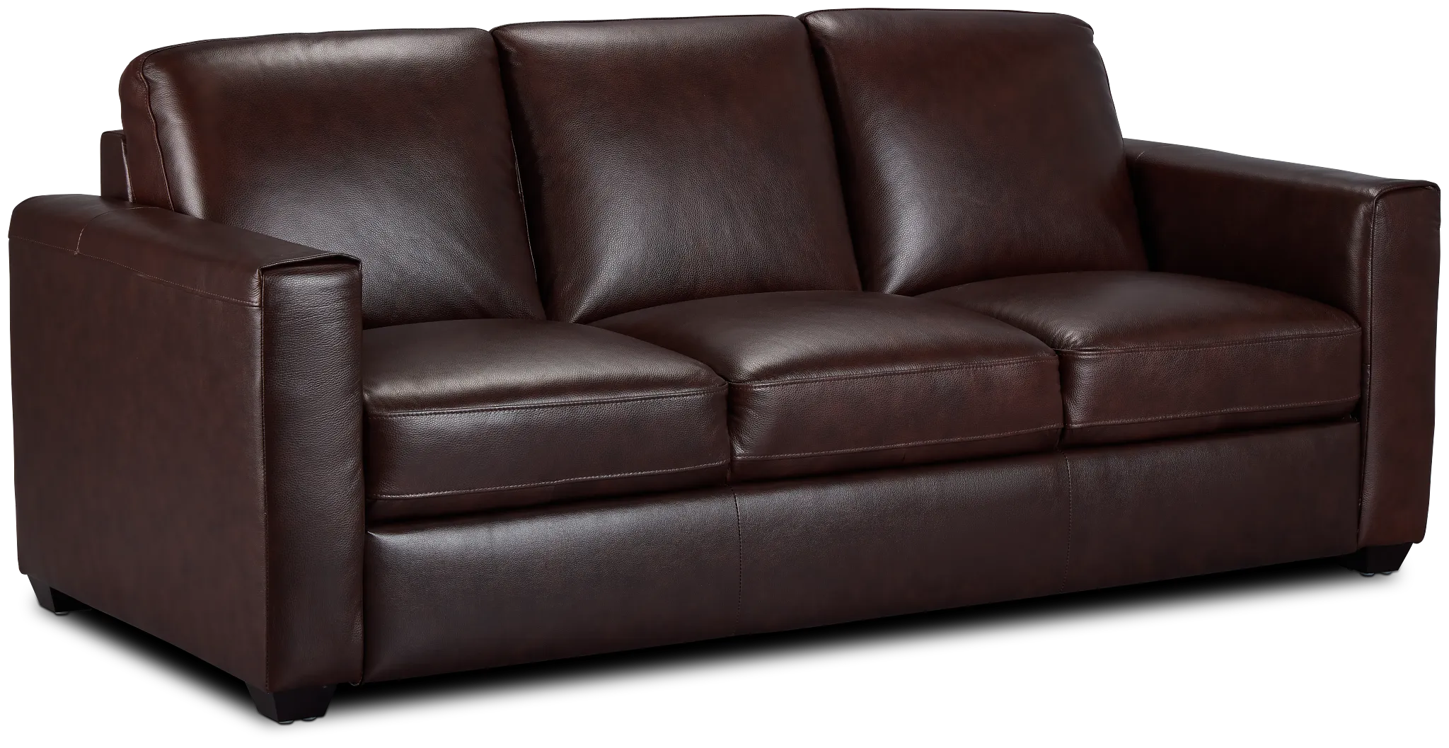 Lane Medium Brown Lthr/vinyl Sofa
