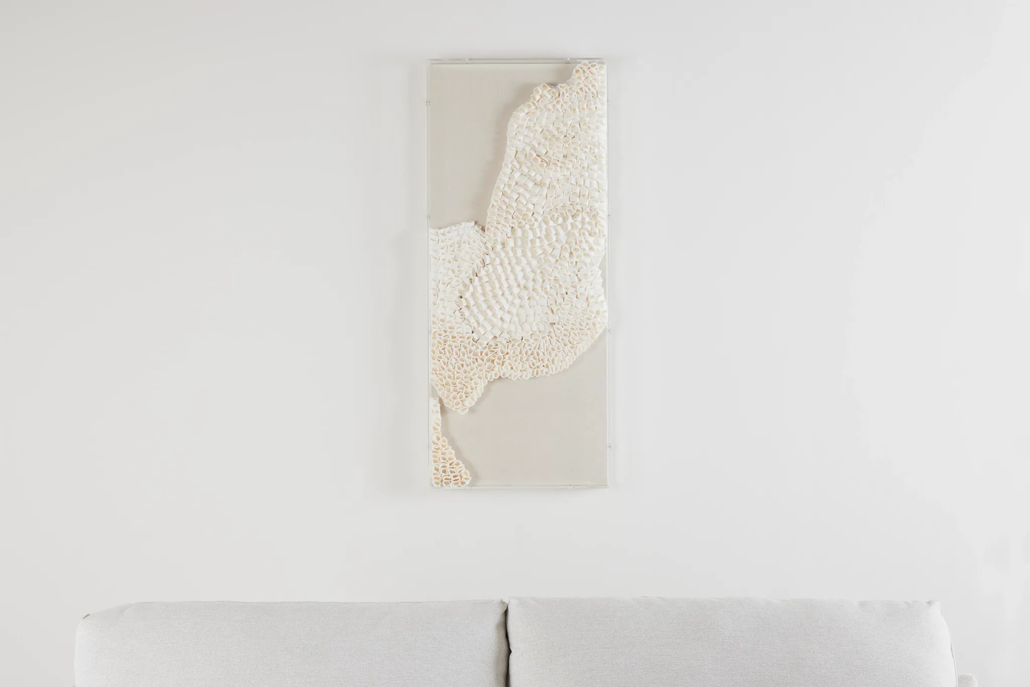 Haddox Beige Shadow Box Framed Wall Art