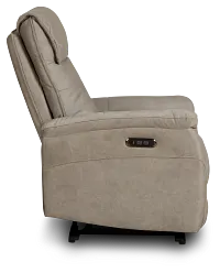 Ryder Beige Micro Power Recliner