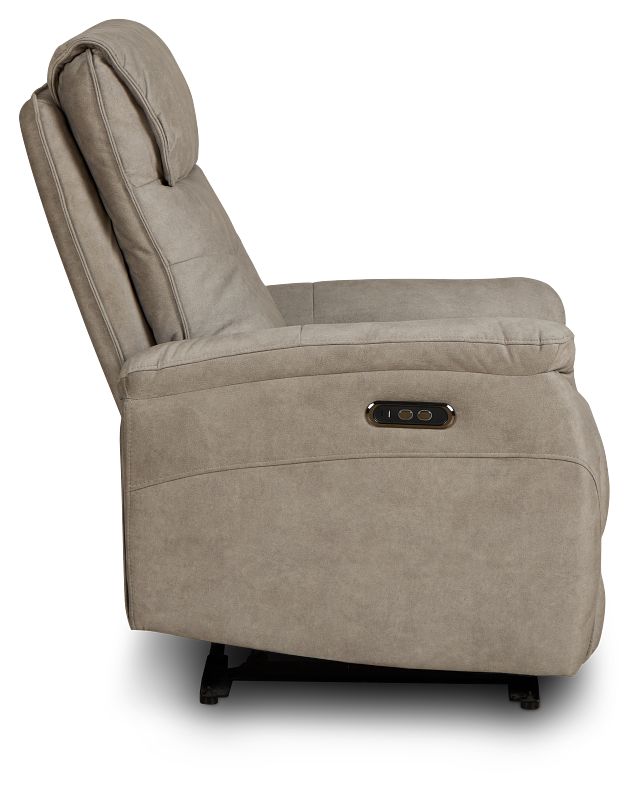 Ryder Beige Micro Power Recliner