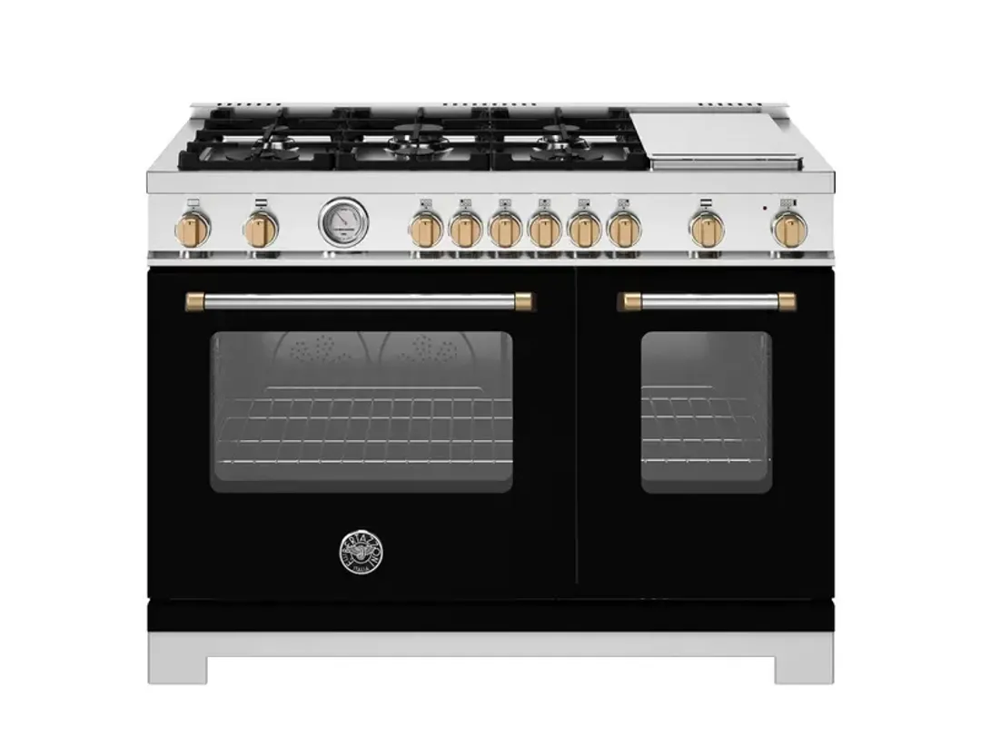 Bertazzoni Master Series Black 48" Gas Range