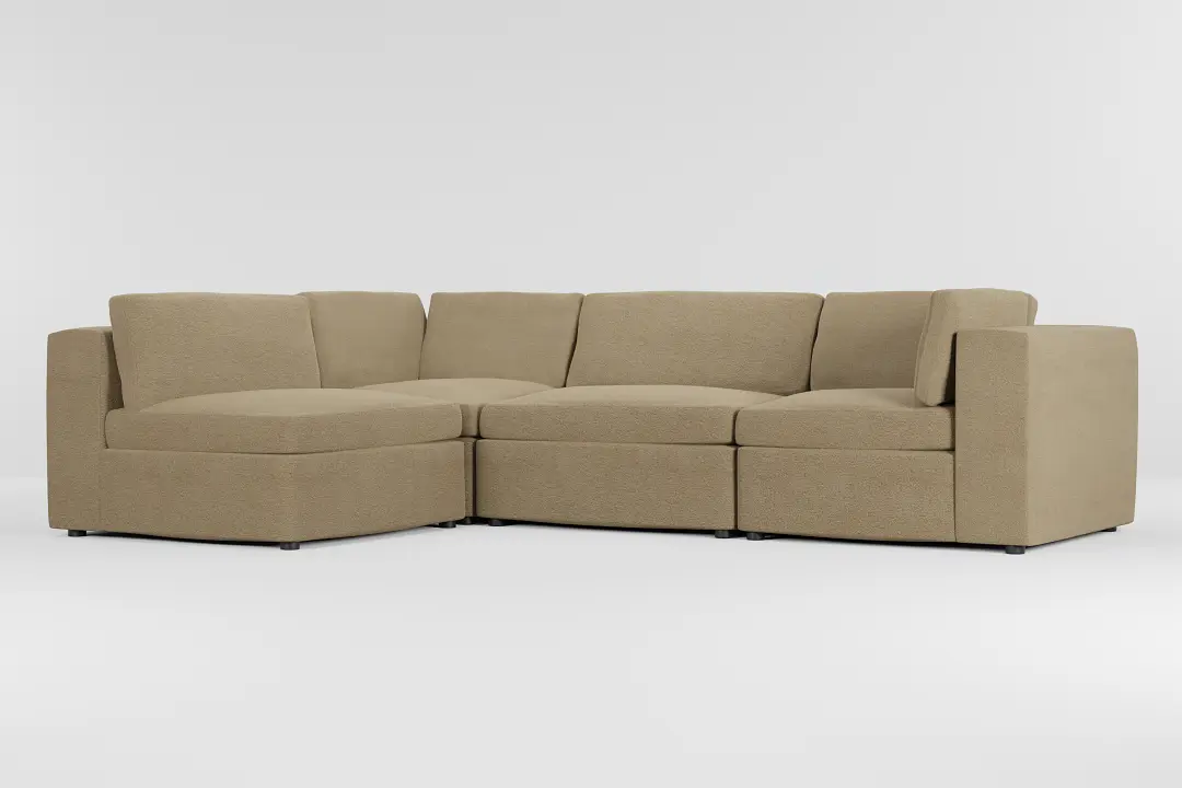 Destin Elite Taupe Fabric 4-piece Modular Sectional Destin Elite Taupe Fabric 4-piece Modular Sectional