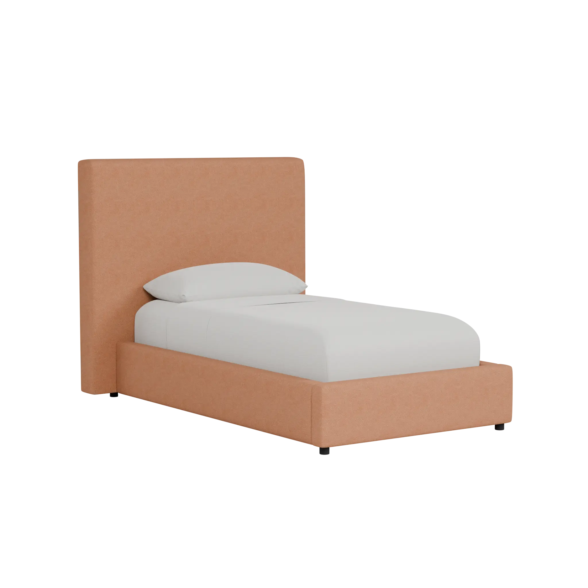 Grayton Sutton Orange 54" Upholstered Platform Bed Grayton Sutton Orange 54" Upholstered Platform Bed