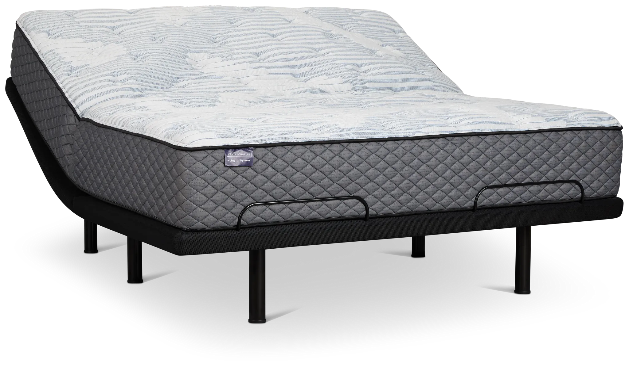 Kevin Charles By Sealy Signature Medium Deluxe Adjustable Mattress Set