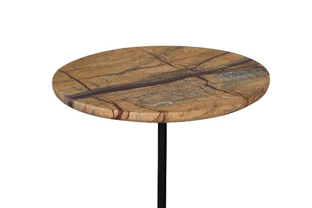 Ardalion Brown Stone Accent Table