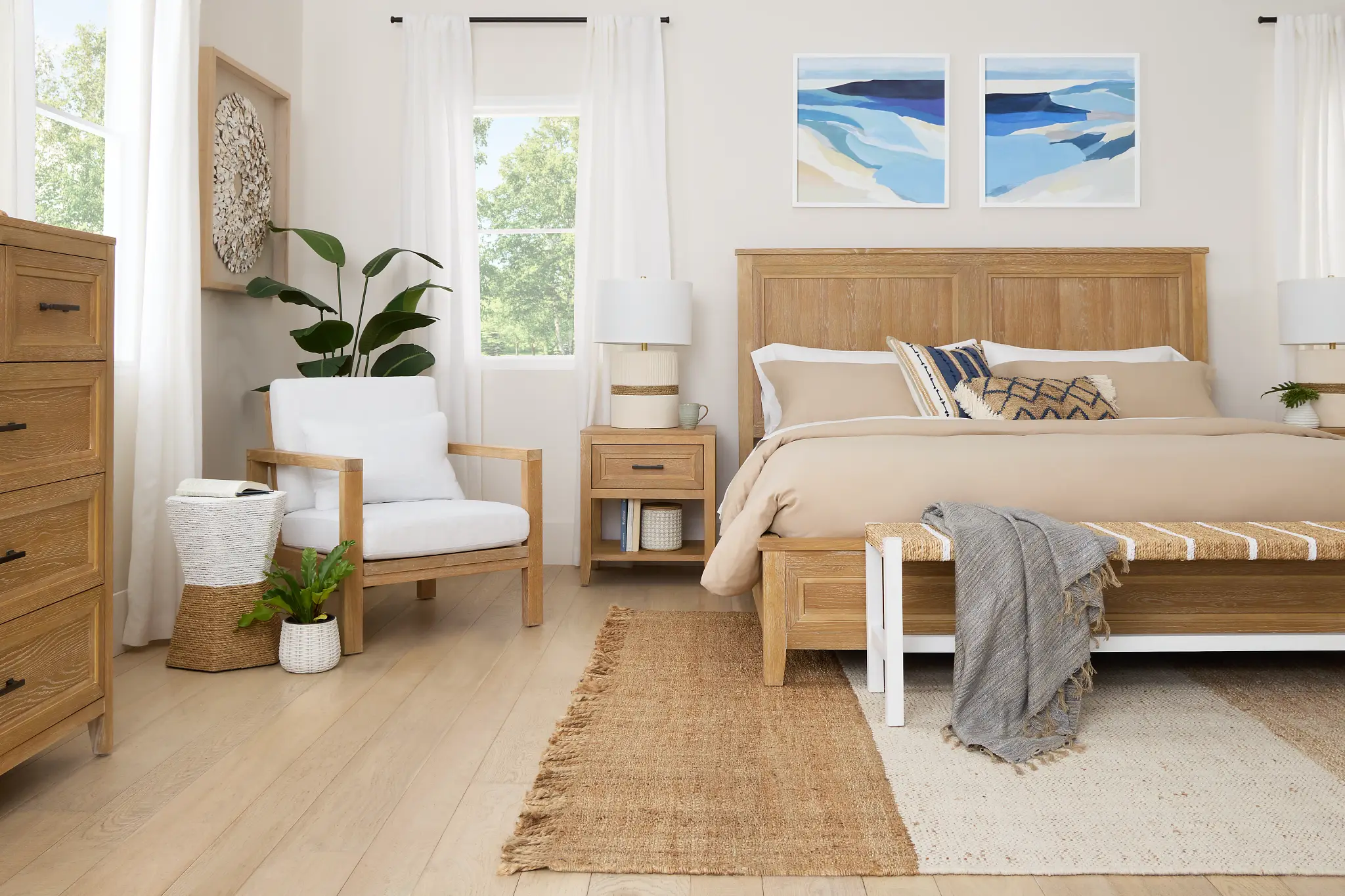 Nantucket Light Tone Panel Bed Nantucket Light Tone Panel Bed
