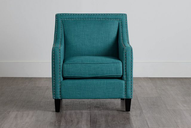 Erica Teal Fabric Accent Chair