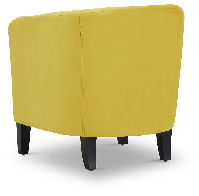Stanton Yellow Velvet Accent Chair