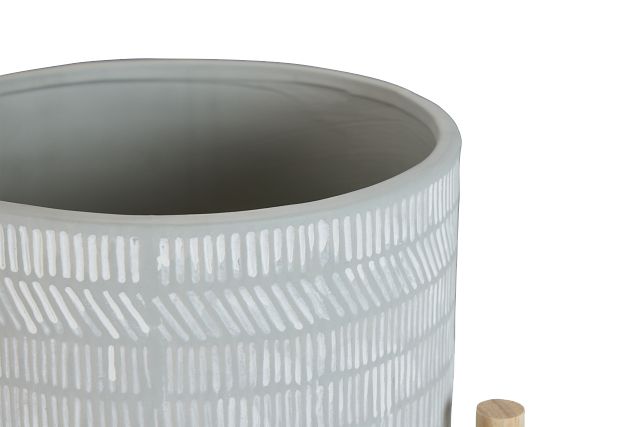 Raine Beige Medium Planter