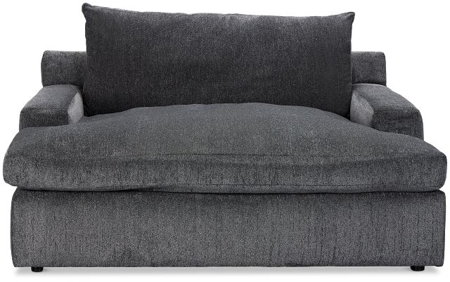 Stella Dark Gray Fabric Chaise