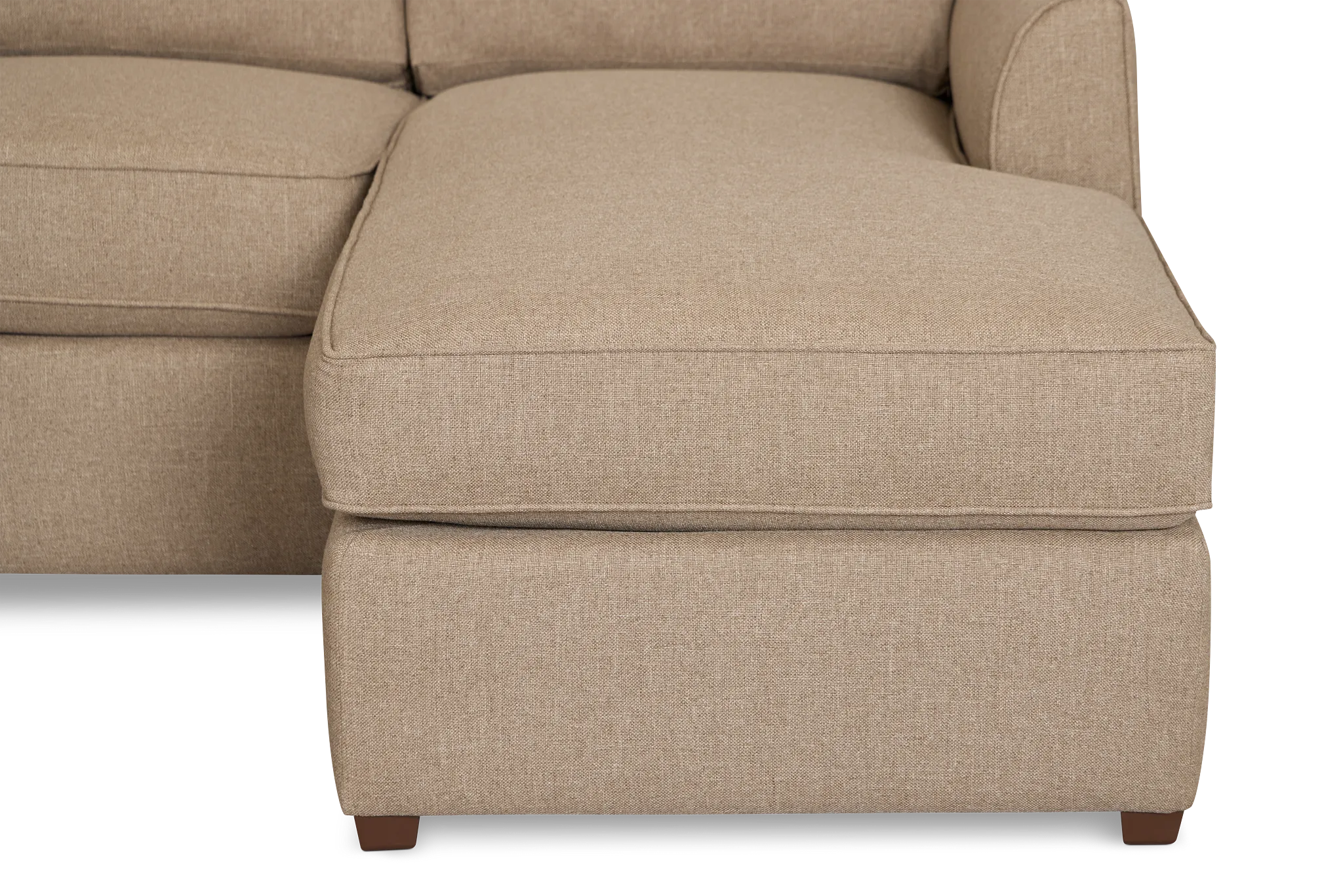 Tate Brown Fabric Large Right Chaise Sectional