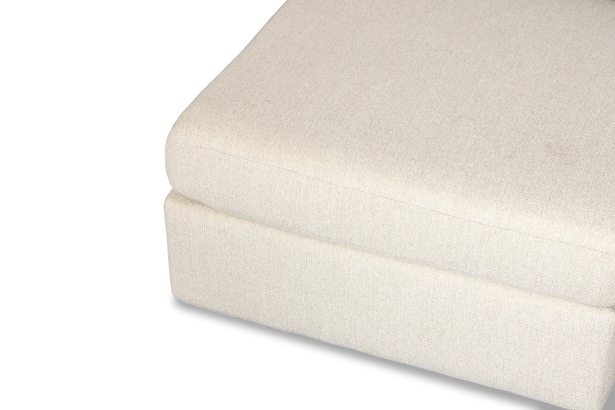 Maxwell Light Beige Fabric Cocktail Ottoman Maxwell Light Beige Fabric Cocktail Ottoman