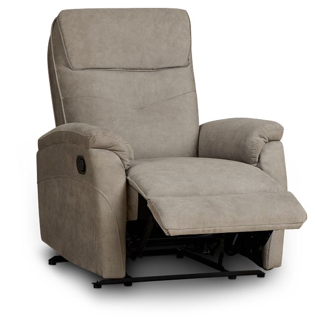 Ryder Beige Micro Recliner