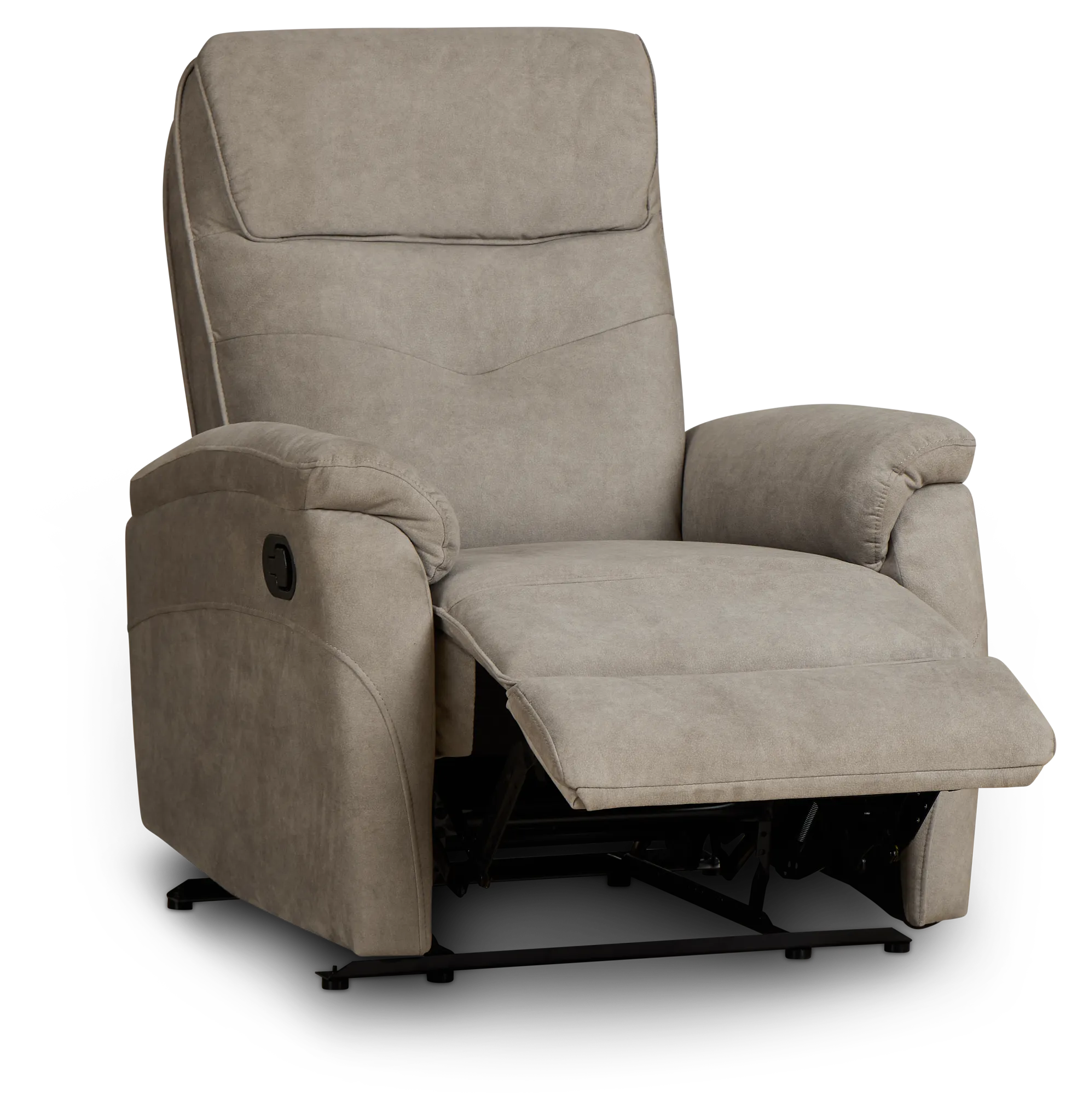 Ryder Beige Micro Recliner