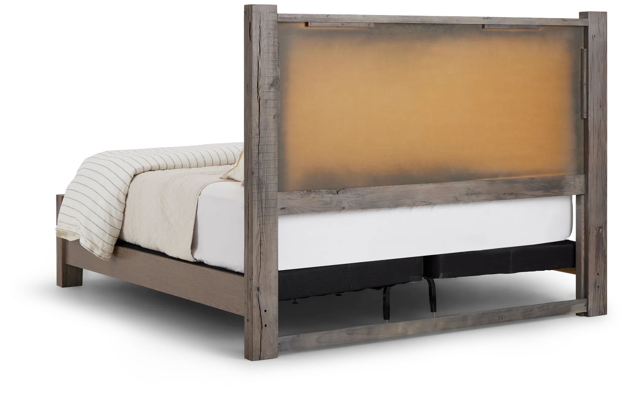 Salt Lake Gray Platform Bed