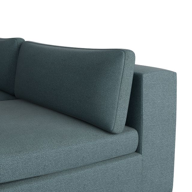 Destin Sutton Blue Fabric 6-piece Pit Sectional