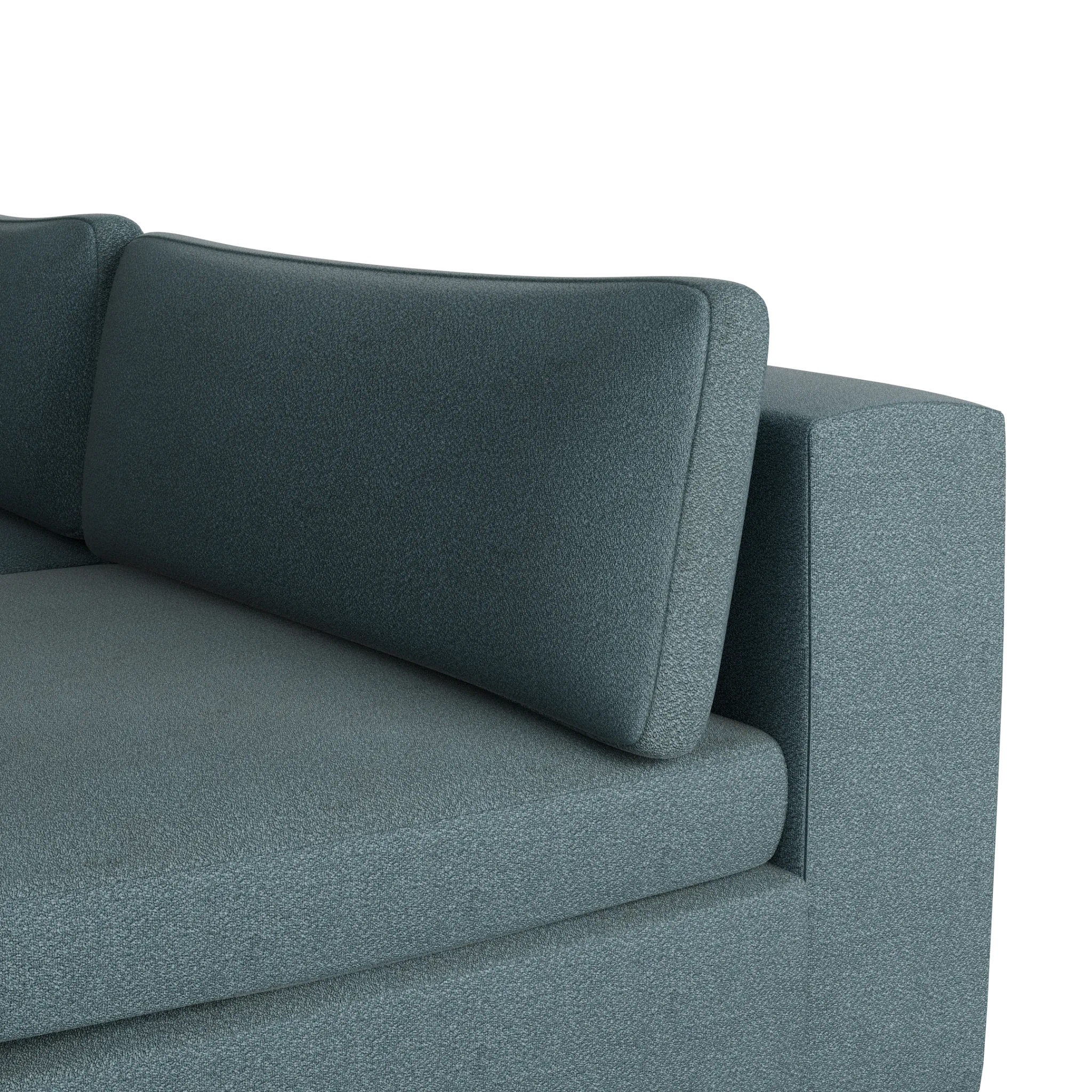 Destin Sutton Blue Fabric 6-piece Pit Sectional