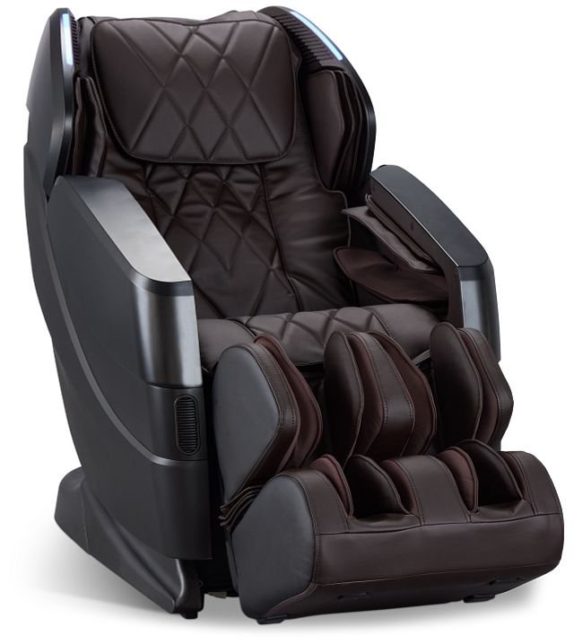 Advanced L-track Dark Brown Micro Massage Chair