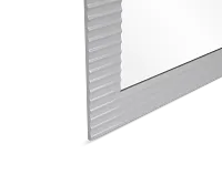 Surge White Floor Mirror