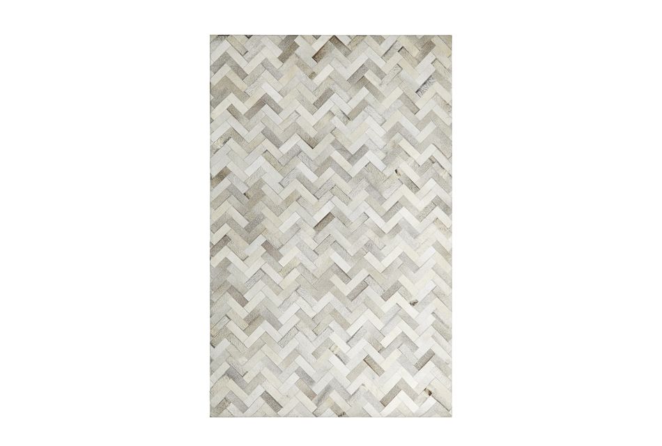 Chevy Light Gray Leather 8x10 Area Rug Home Accents Rugs City Furniture