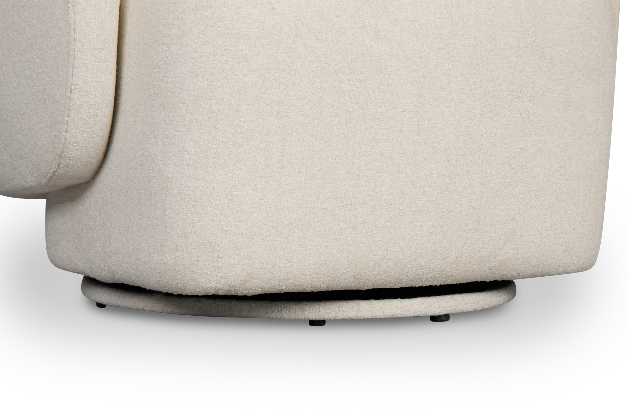 Celeste Light Beige Fabric Swivel Accent Chair