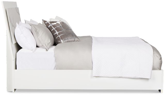 Modena White Platform Bed