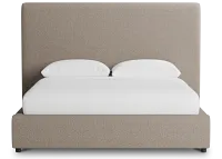 Grayton Elite Brown 54" Upholstered Platform Bed