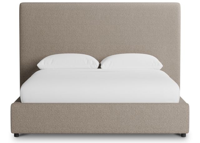 Grayton Elite Brown 54" Upholstered Platform Bed