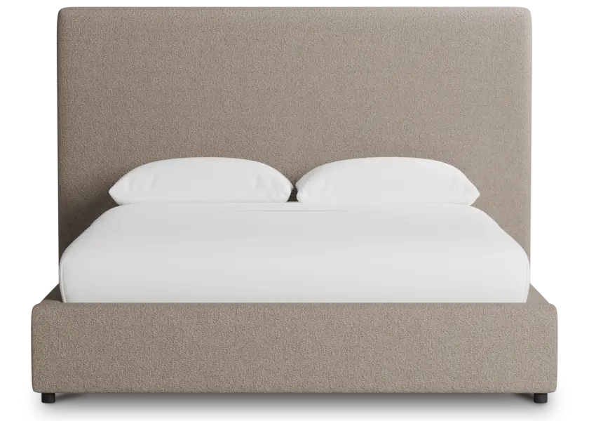 Grayton Elite Brown 54" Upholstered Platform Bed Grayton Elite Brown 54" Upholstered Platform Bed