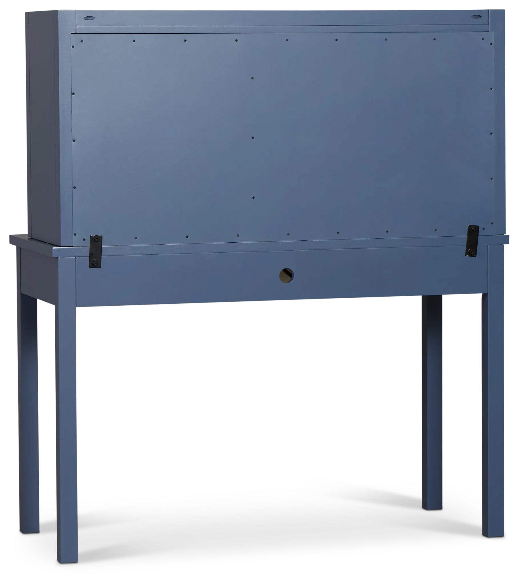 Charleston Dark Blue 1-drawer Desk & Hutch