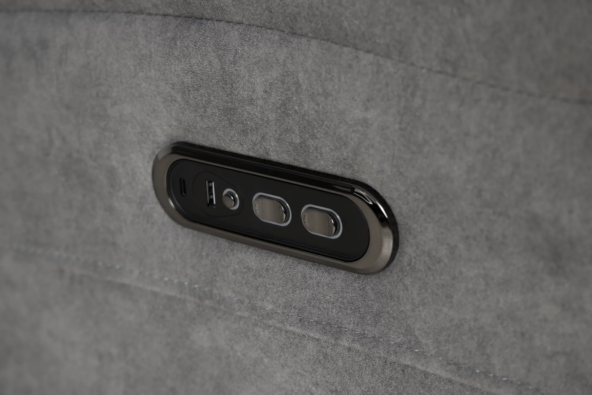 Ryder Gray Micro Power Swivel Glider Recliner