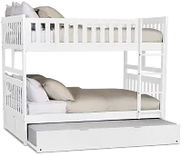 Charleston White Trundle Bunk Bed
