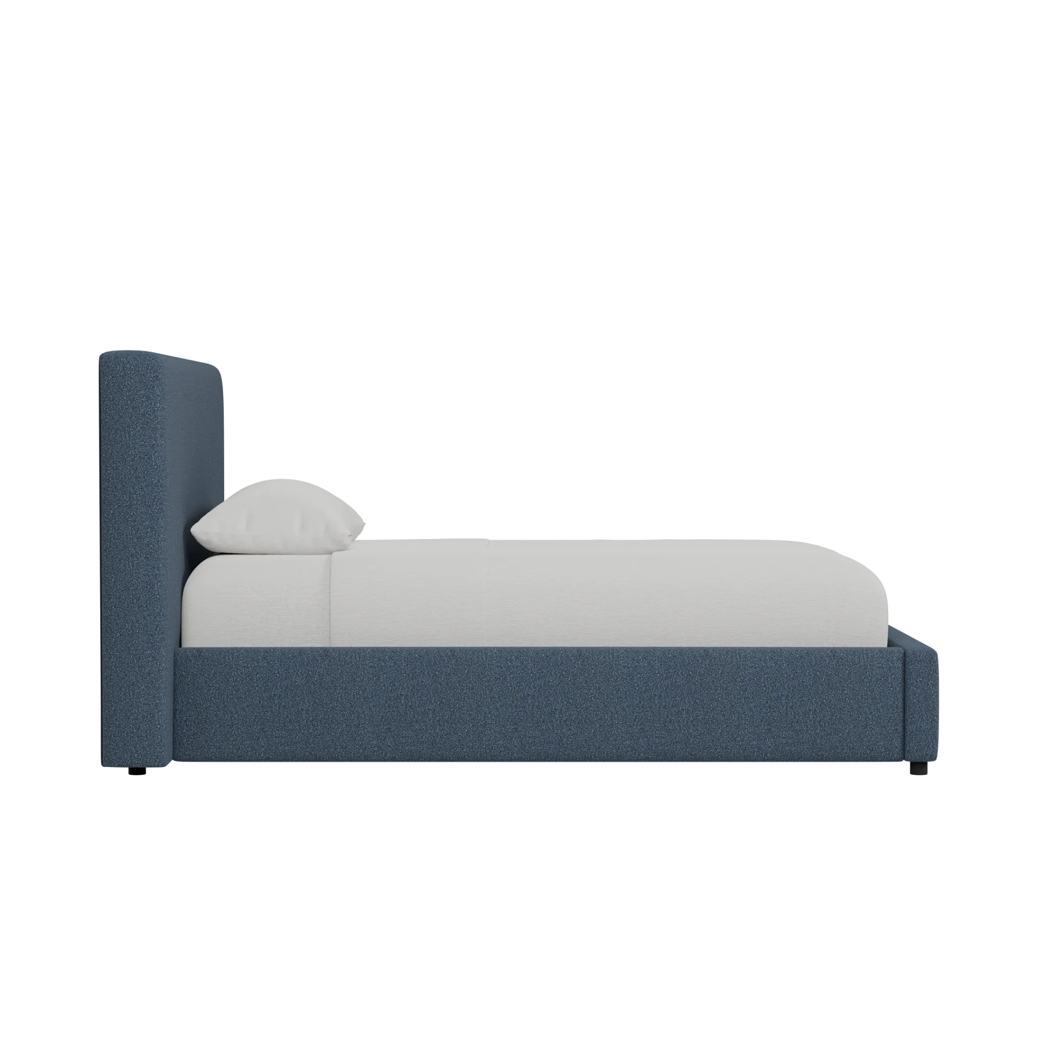Grayton Elite Dark Blue 44" Upholstered Platform Bed