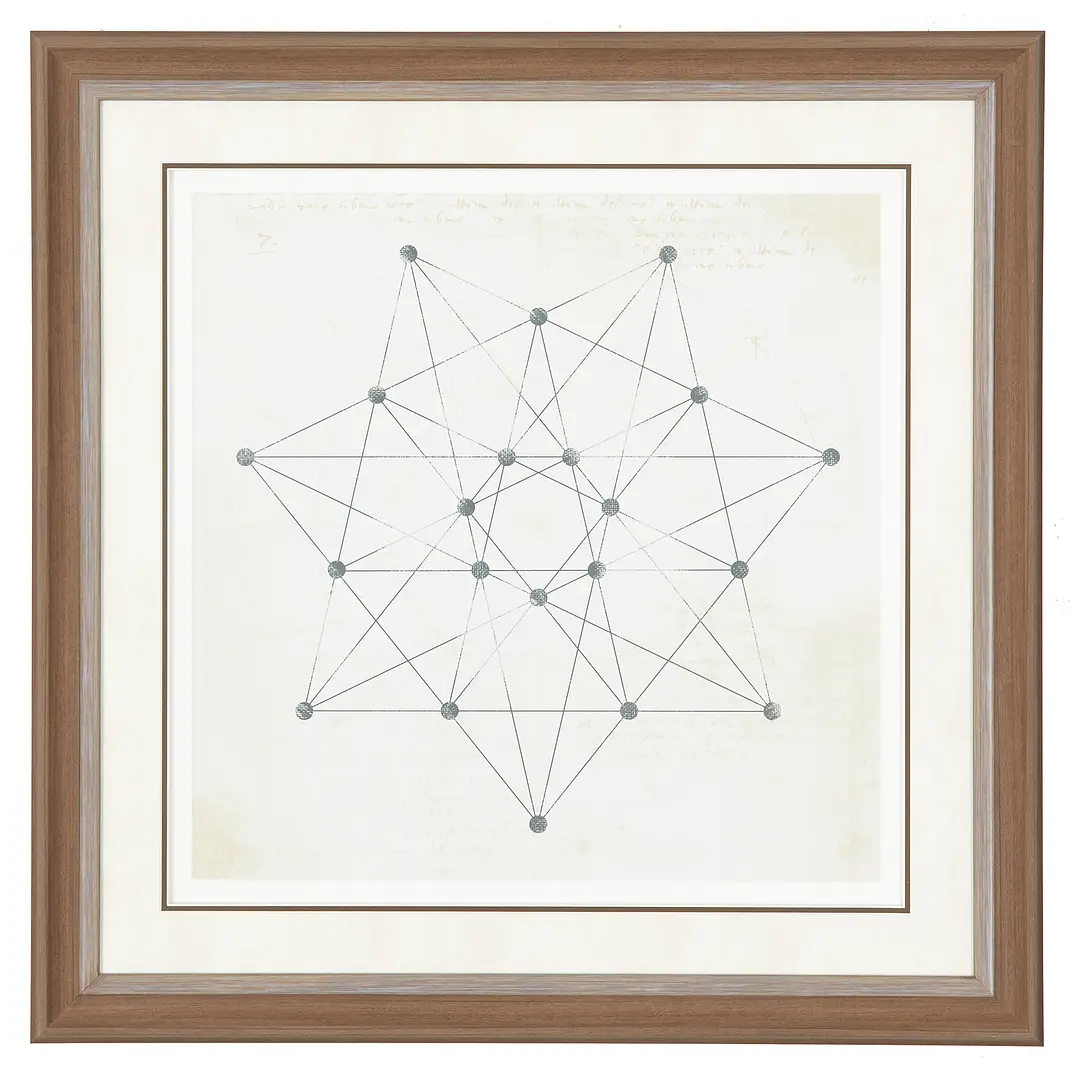 Heptagon Beige Framed Wall Art Heptagon Beige Framed Wall Art
