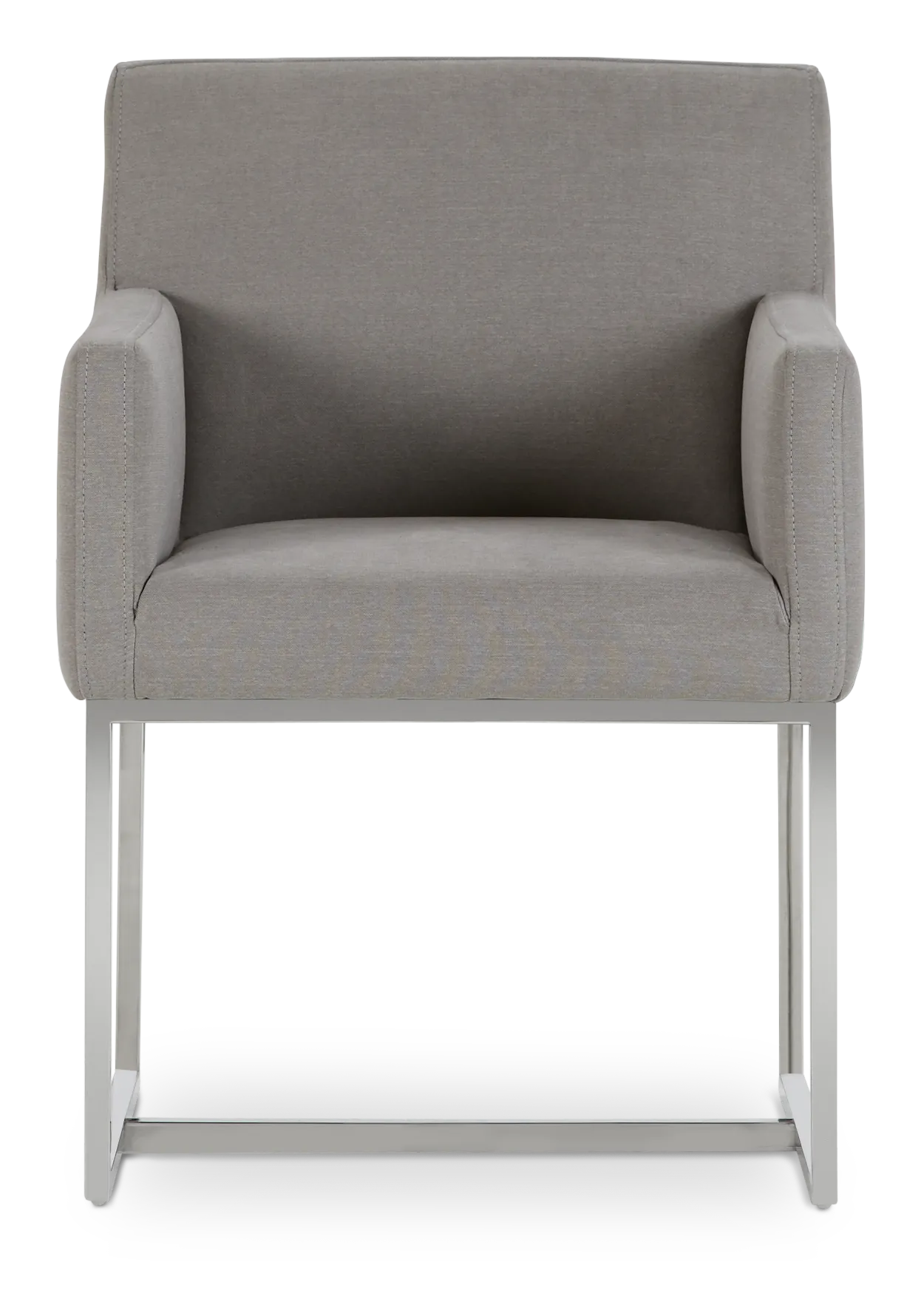 Miami Light Gray Fabric Upholstered Arm Chair