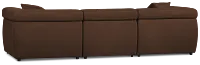 Aria Dark Brown Micro Immersive 3-piece Modular Sofa