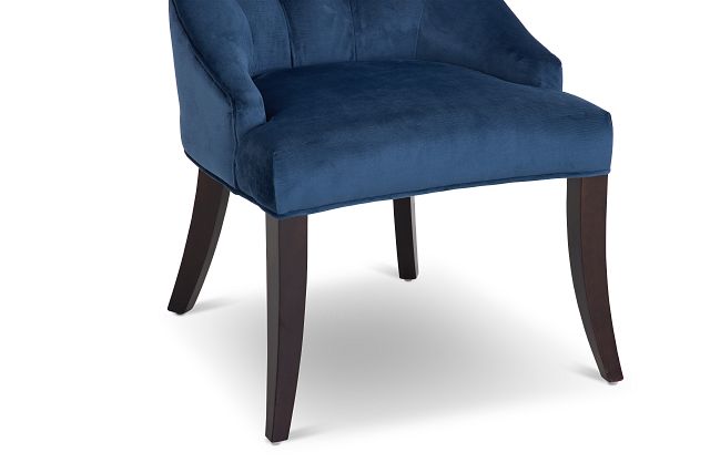 Sloane Dark Blue Upholstered Arm Chair (2)