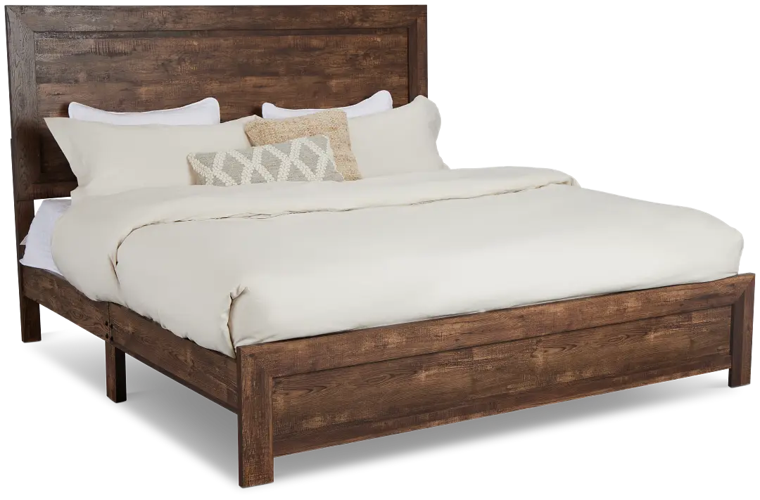 Ollie Dark Tone Panel Bed Ollie Dark Tone Panel Bed