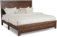 Ollie Dark Tone Panel Bed