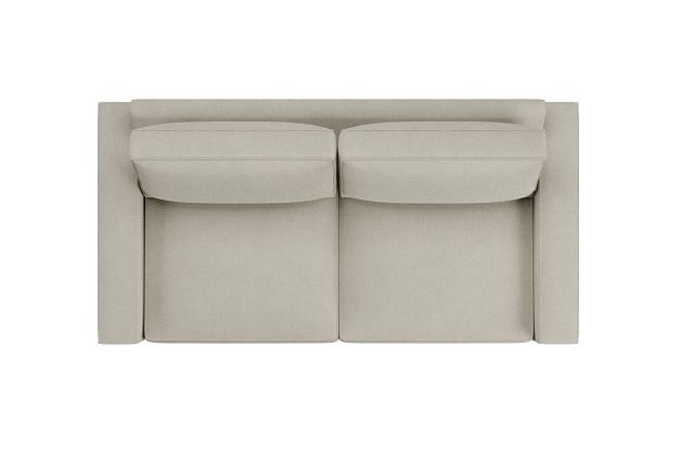 Edgewater Suave Beige 84" Sofa W/ 2 Cushions