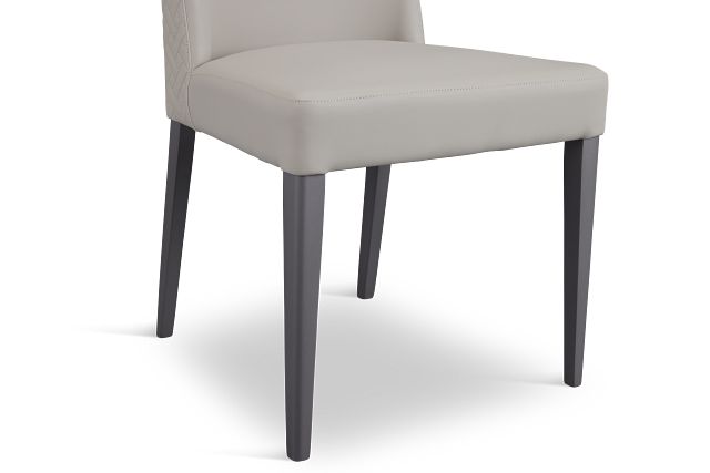 Oslo Light Gray Upholstered Side Chair