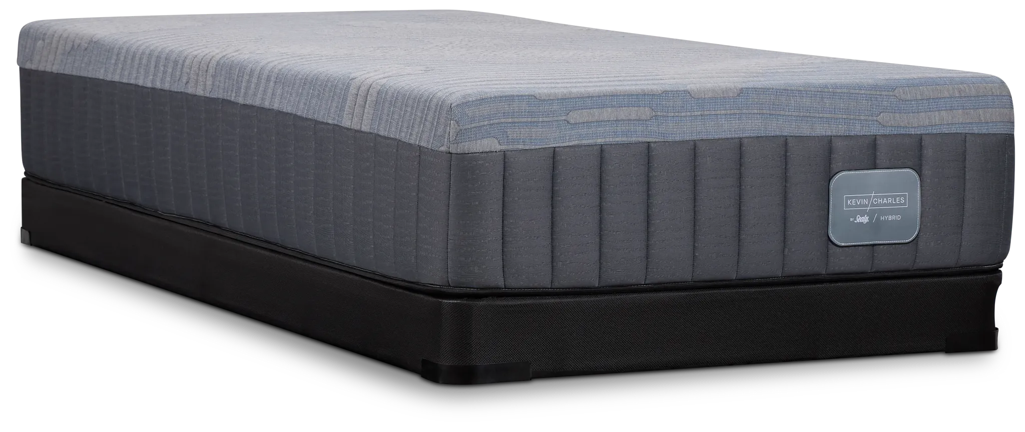 Kevin Charles By Sealy Hybrid Plush Low-profile Mattress Set